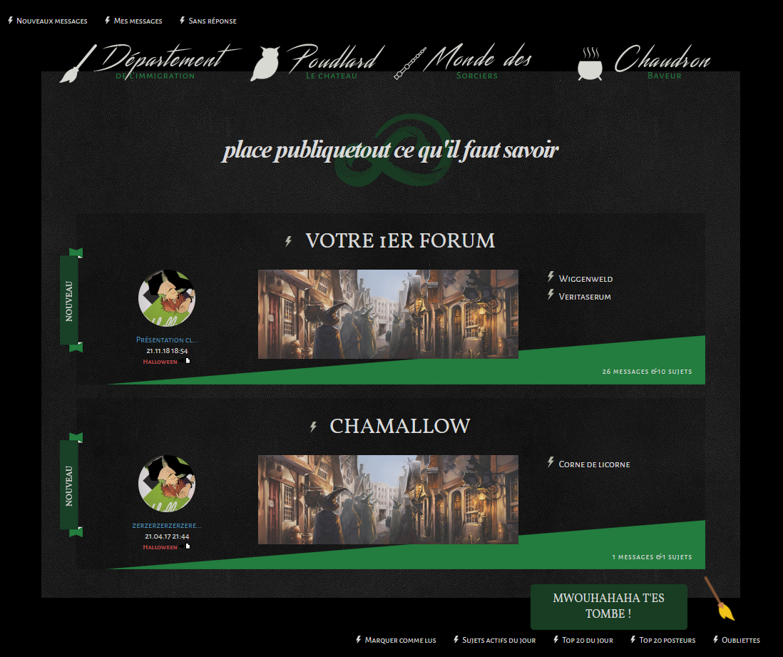 Codage index complet Morsmordre catégories Halloween Forumactif PHPBB2